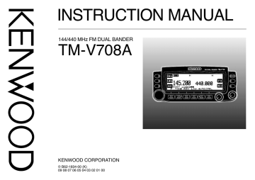 Kenwood TM-V708A Stereo System User manual | Manualzz Kenwood TM-V708A Stereo System User manual | Manualzz