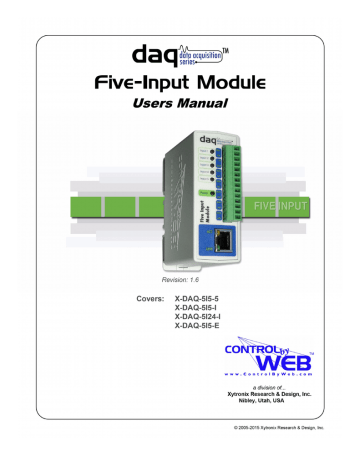 Five-Input Module Users Manual | Manualzz