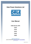 Dale Power Solutions E440 User manual