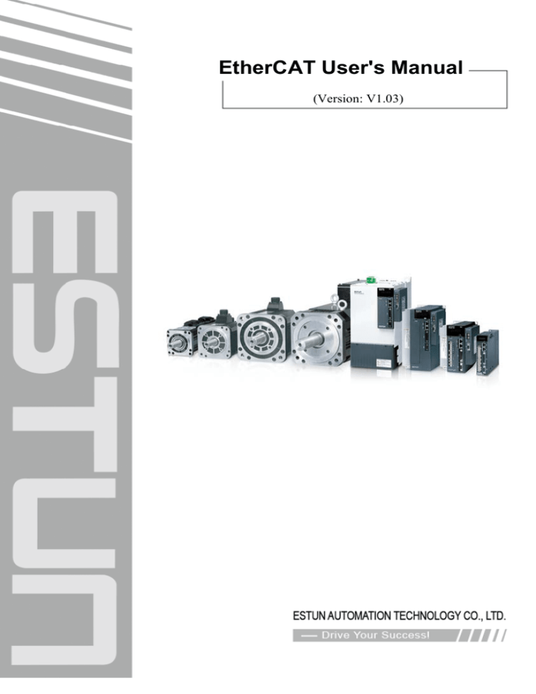 EtherCAT User`s Manual EtherCAT User`s Manual