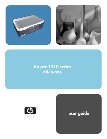 HP PSC 1310 All-in-One Printer series, PSC 1310 ALL-IN-ONE PRINTER Owner's manual HP PSC 1310 All-in-One Printer series, PSC 1310 ALL-IN-ONE PRINTER Owner's manual