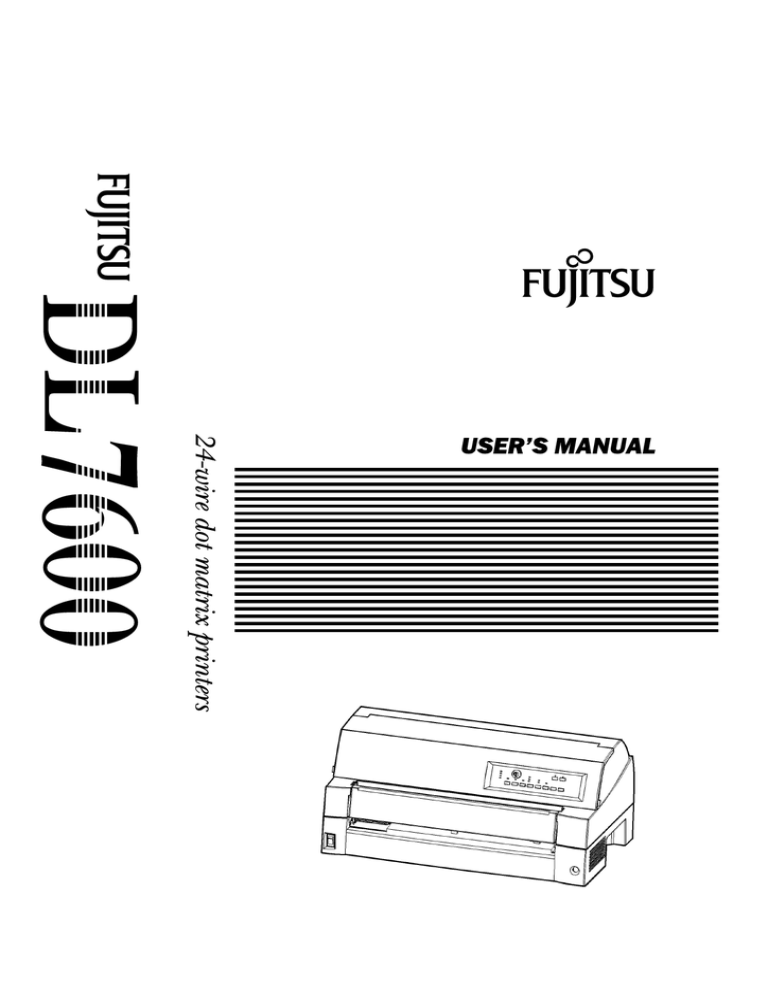 Fujitsu DL7600 Operating instructions Fujitsu DL7600 Operating instructions