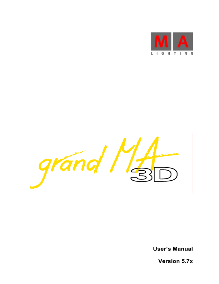 User`s Manual Version 5.7x User`s Manual Version 5.7x