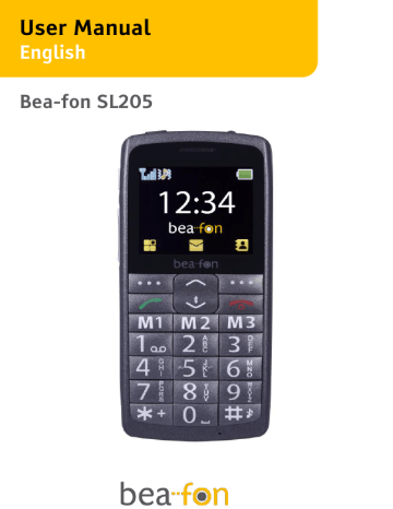 Beafon SL205 User manual | Manualzz Beafon SL205 User manual | Manualzz