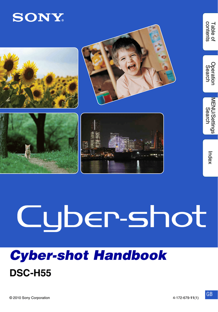Sony DSC-H55 Camcorder User manual | Manualzz Sony DSC-H55 Camcorder User manual | Manualzz