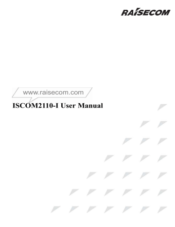 ISCOM2110-I User Manual | Manualzz