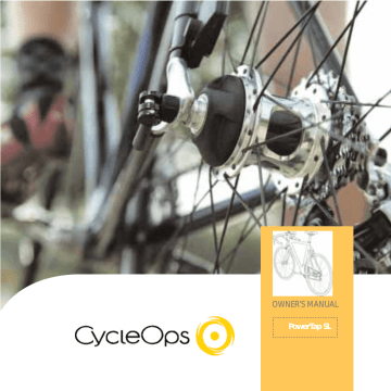CycleOps PowerTap SL Owner's Manual | Manualzz CycleOps PowerTap SL Owner's Manual | Manualzz