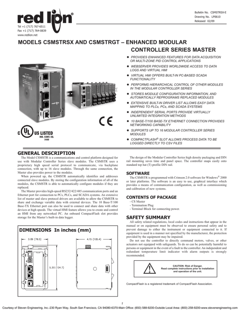 Modular Controller Series Modular Controller Series