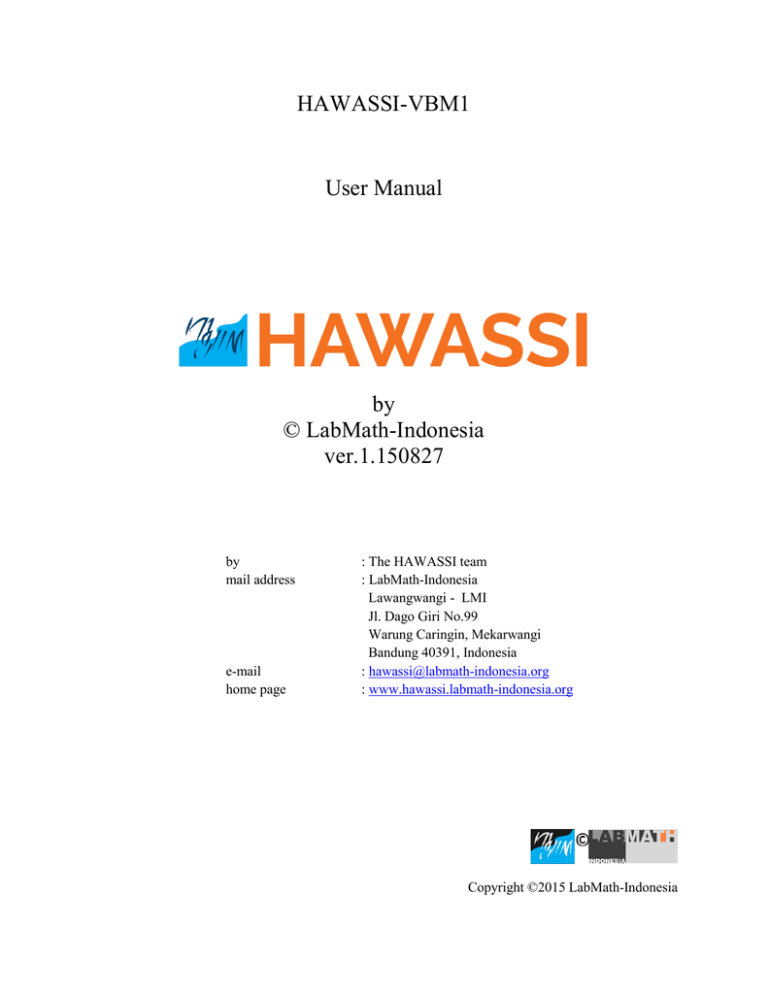 HAWASSI-VBM1 User Manual by © LabMath HAWASSI-VBM1 User Manual by © LabMath