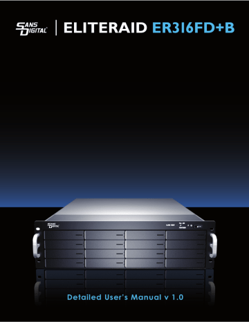 Sans Digital ELITERAID ER316FD+B User manual | Manualzz Sans Digital ELITERAID ER316FD+B User manual | Manualzz