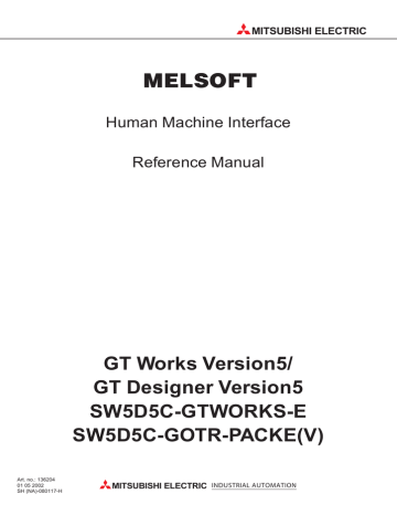 GT Works Version5/GT Designer Version5 Reference Manual | Manualzz