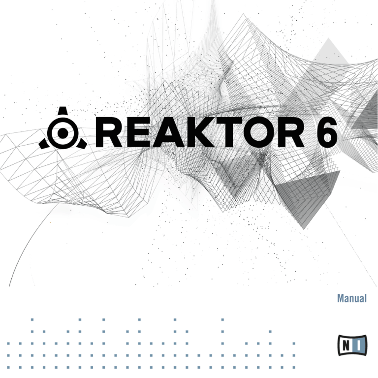Native Instruments REAKTOR FACTORY LIBRARY Owner's manual Native Instruments REAKTOR FACTORY LIBRARY Owner's manual