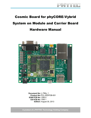 System on Module and Carrier Board Hardware Manual Cosmic System on Module and Carrier Board Hardware Manual Cosmic