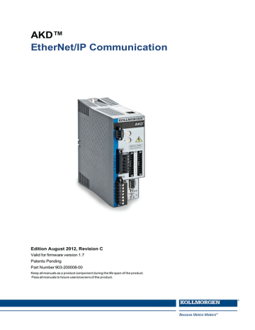 AKD™ EtherNet/IP Communication | Manualzz