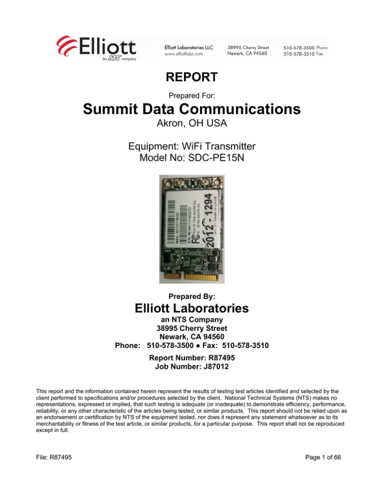 EN 60950-1 - Summit Data Communications EN 60950-1 - Summit Data Communications