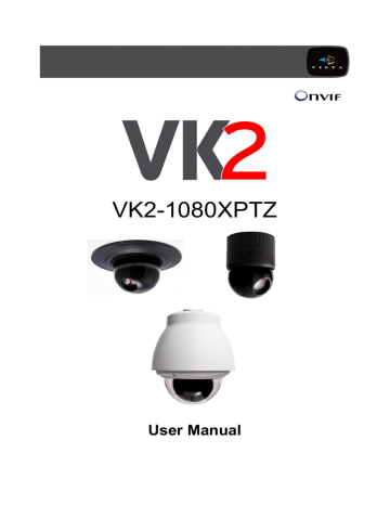 Vista Onvif VK2-1080XPTZ User manual | Manualzz