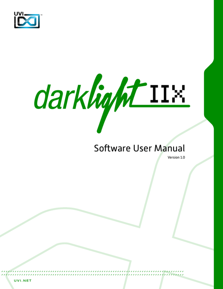 Software User Manual Software User Manual