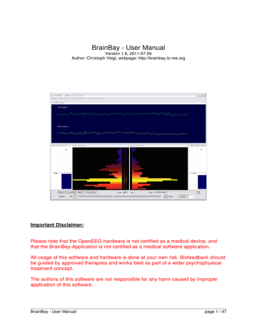 BrainBay - User Manual | Manualzz BrainBay - User Manual | Manualzz