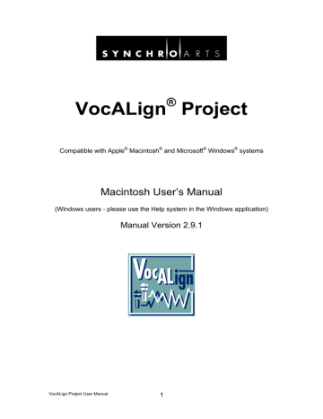 VocALign Project | Manualzz