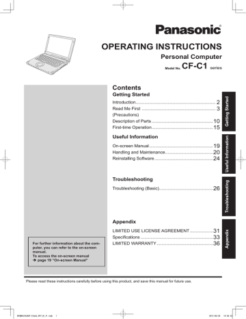OPERATING INSTRUCTIONS OPERATING INSTRUCTIONS