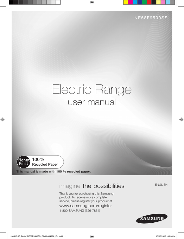 Samsung NE58F9500SS Owner's manual Samsung NE58F9500SS Owner's manual