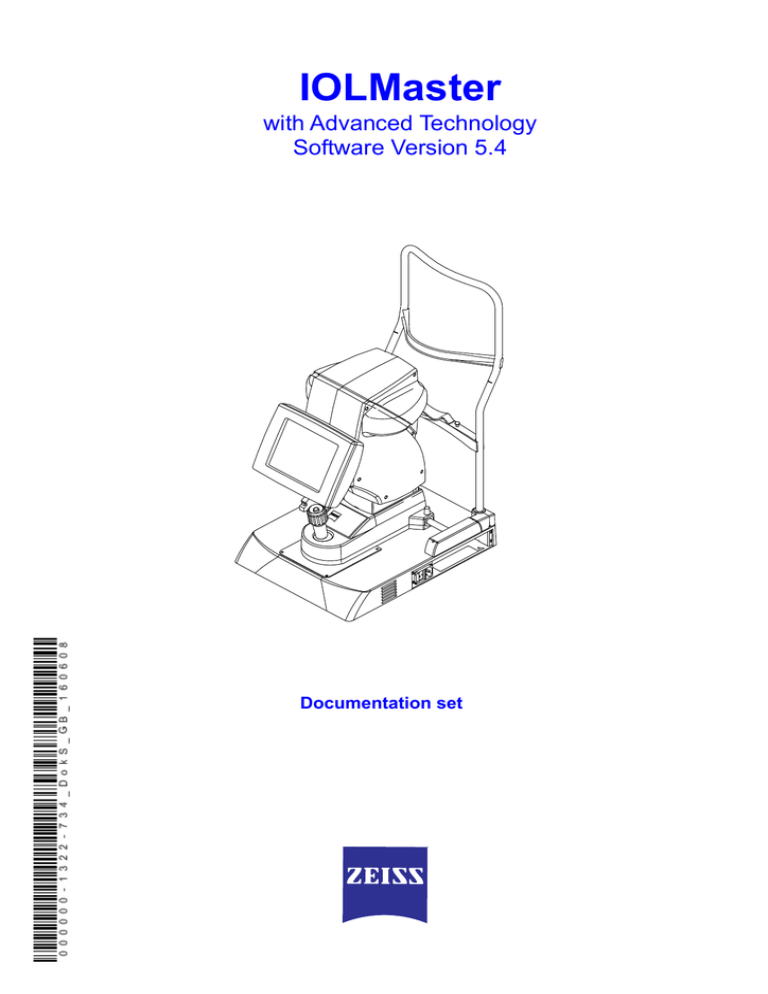 IOLMaster Manual V.5.4 IOLMaster Manual V.5.4