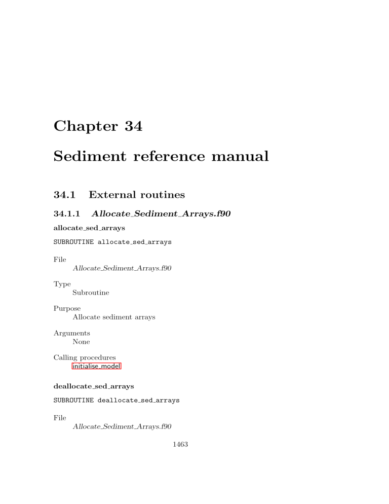 Chapter 34 Sediment reference manual Chapter 34 Sediment reference manual