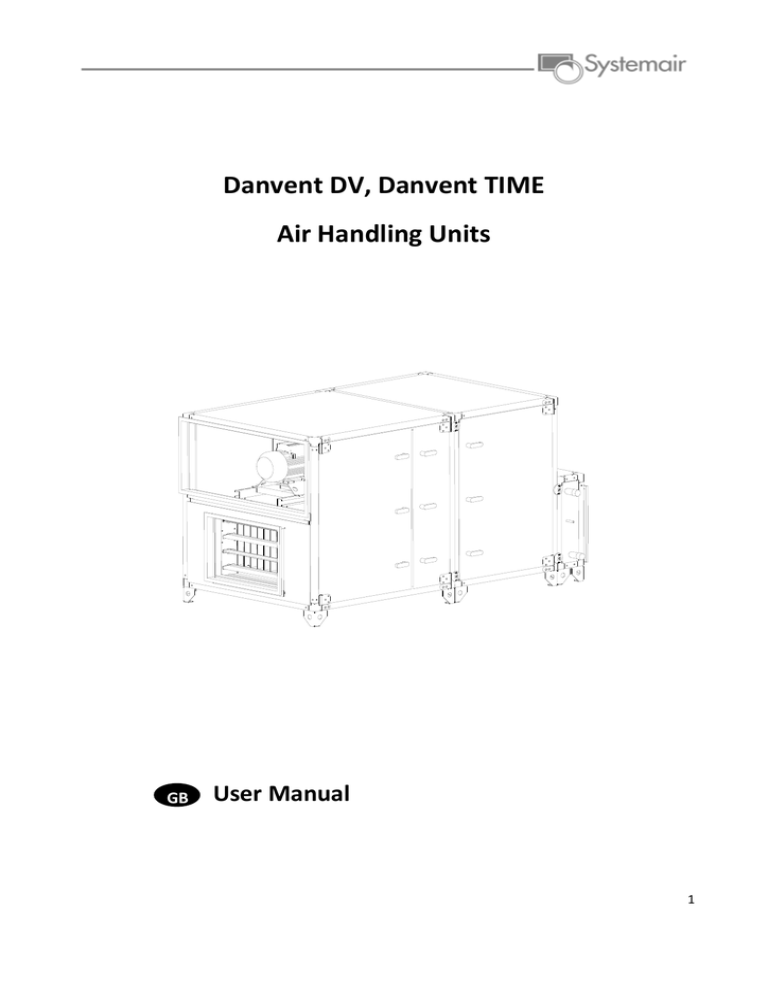 Danvent DV, Danvent TIME Air Handling Units Danvent DV, Danvent TIME Air Handling Units