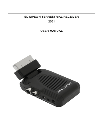 BLOW 2501 User manual | Manualzz BLOW 2501 User manual | Manualzz