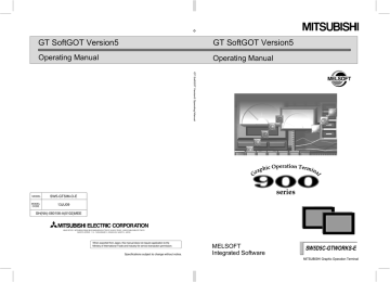 Mitsubishi Electric GT SoftGOT Version5 Owner's Manual | Manualzz