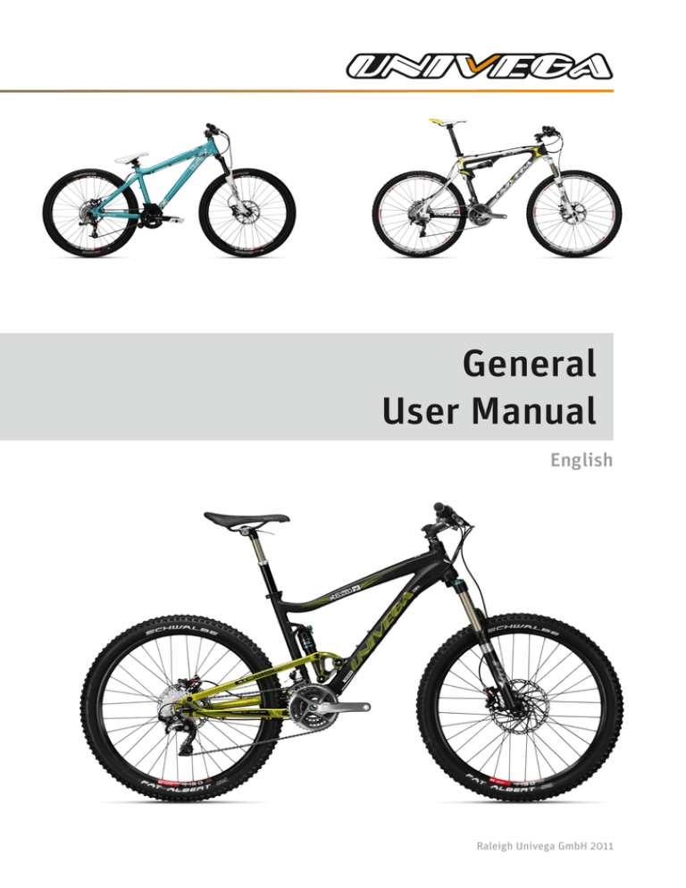 General User Manual | Univega | English General User Manual | Univega | English
