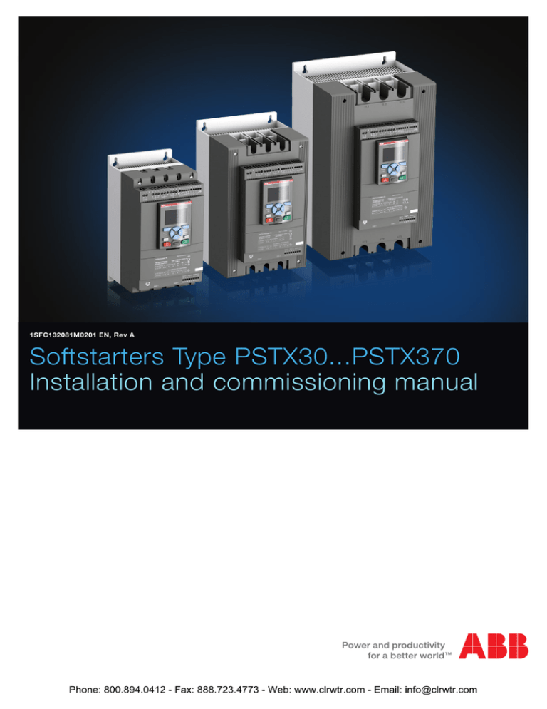 ABB PSTX142, PSTX60, PSTX72, PSTX300, PSTX105, PSTX30, PSTX210, PSTX170, PSTX37, PSTX370 User manual ABB PSTX142, PSTX60, PSTX72, PSTX300, PSTX105, PSTX30, PSTX210, PSTX170, PSTX37, PSTX370 User manual