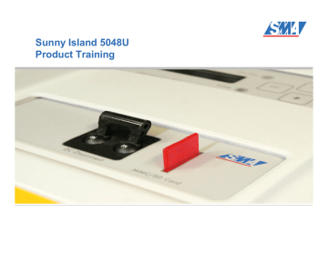 Sunny Island 5048U Product Training | Manualzz