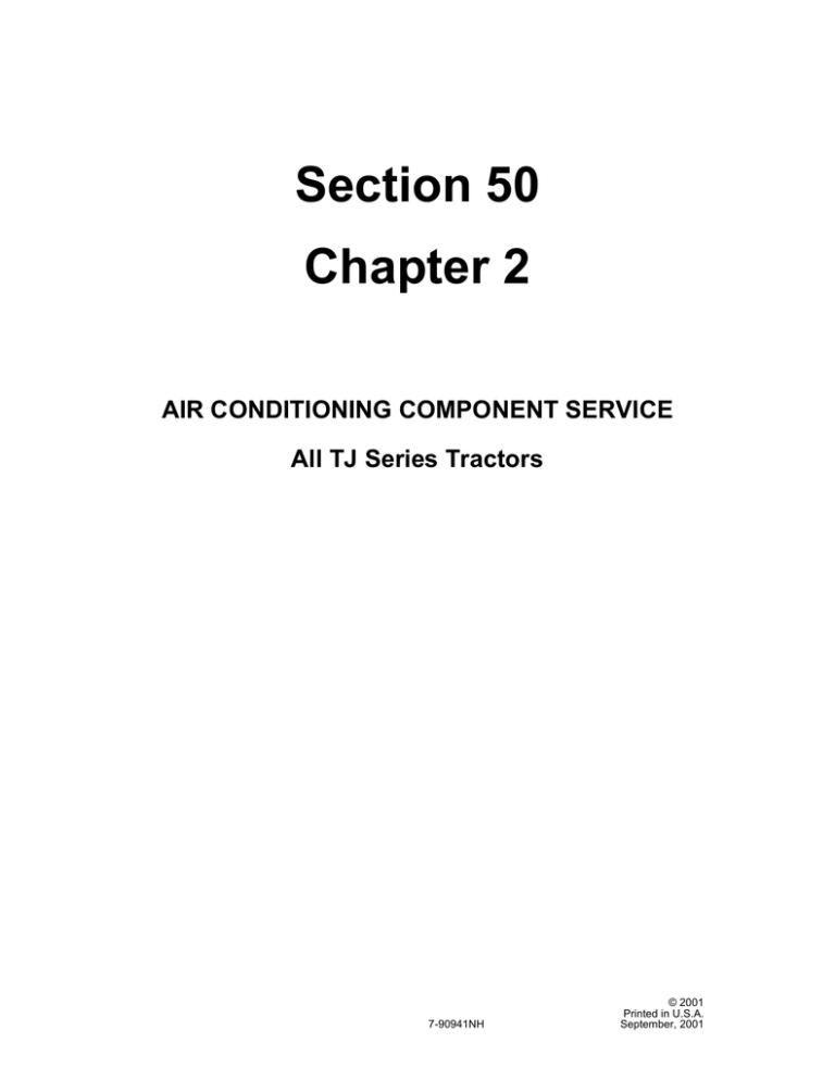 Chapter 2 -- Air Conditioning Component Service Chapter 2 -- Air Conditioning Component Service