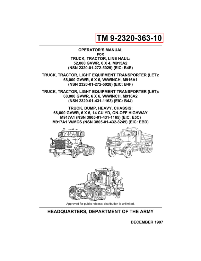 TM 9-2320-363-10 - Liberated Manuals TM 9-2320-363-10 - Liberated Manuals