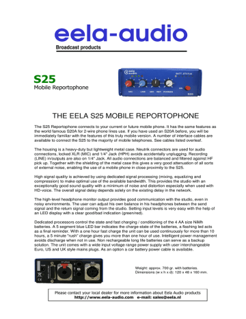 S25 mobile Reportophone S25 mobile Reportophone