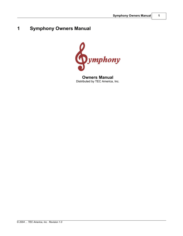 Symphony - Toshiba Business Solutions Symphony - Toshiba Business Solutions