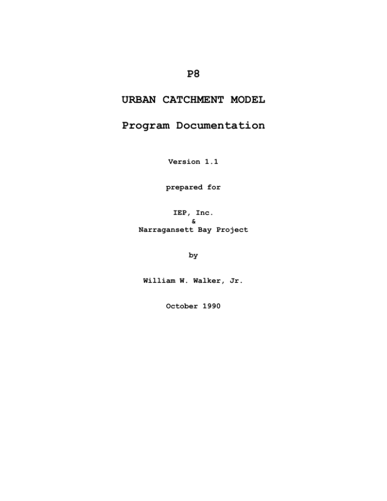 P8 Partial Documentation (Text Only), P8DOC P8 Partial Documentation (Text Only), P8DOC