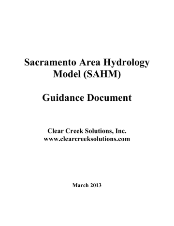 WWHM3 User Manual - Sacramento Stormwater Quality Partnership WWHM3 User Manual - Sacramento Stormwater Quality Partnership