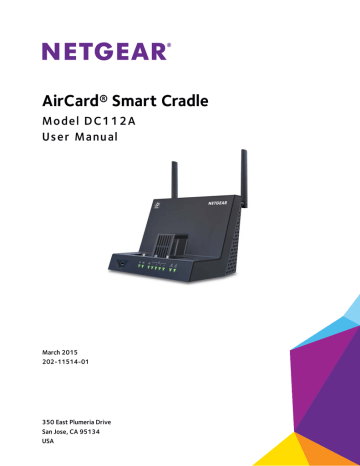 NETGEAR AirCard Smart Cradle Model DC112A User Manual | Manualzz NETGEAR AirCard Smart Cradle Model DC112A User Manual | Manualzz