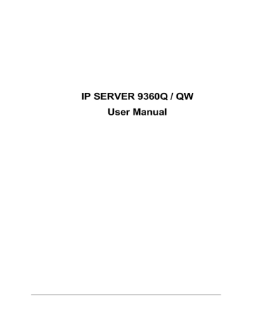 Aviosys IP Video 9360QW user manual | Manualzz