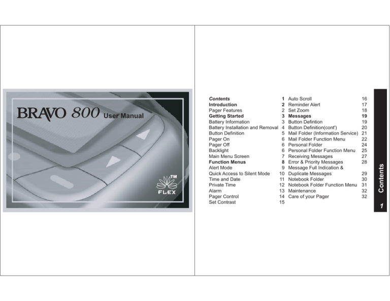 User Manual 1 Contents User Manual 1 Contents