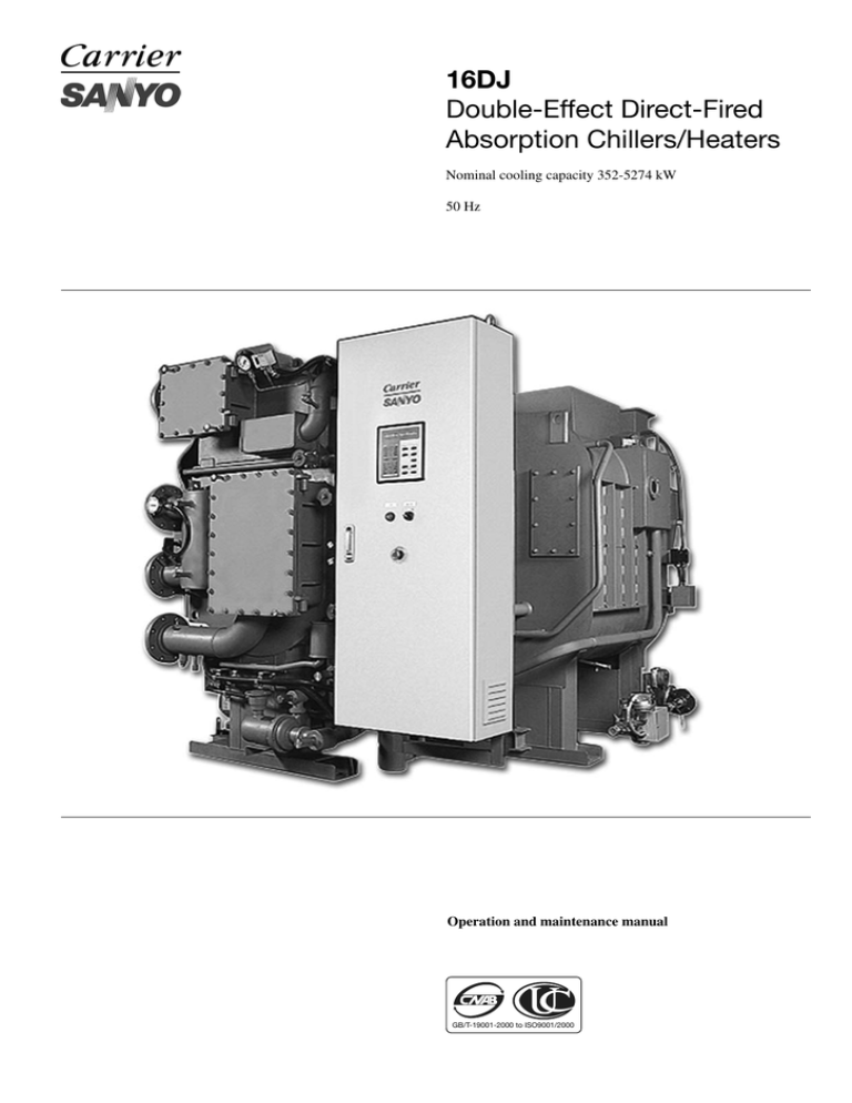 Operation and maintenance manual Operation and maintenance manual