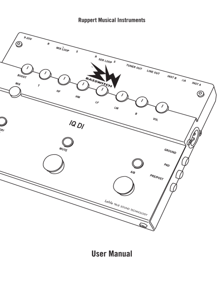 manual EN.indd - Ruppert Musical Instruments manual EN.indd - Ruppert Musical Instruments