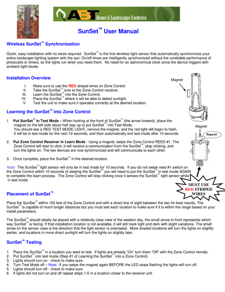 SunSet User Manual SunSet User Manual