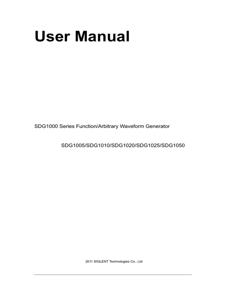 User Manual - General User Manual - General