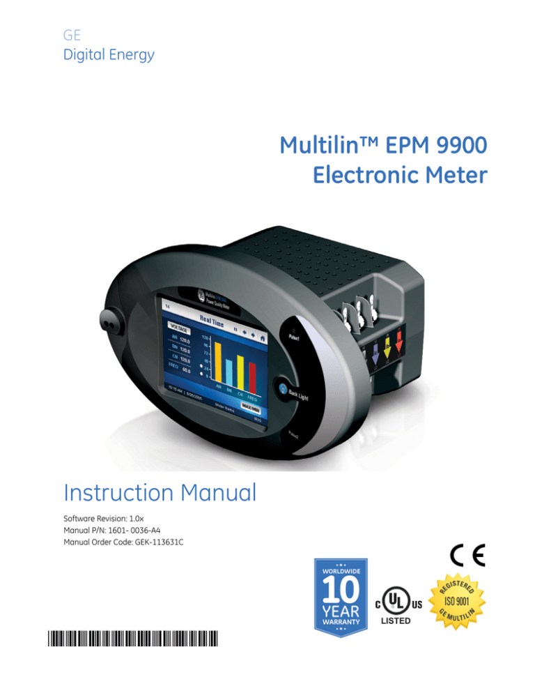 GEK-113631C - GE Digital Energy GEK-113631C - GE Digital Energy