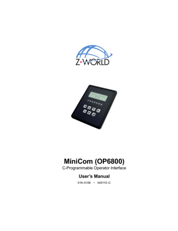 Rabbit Semiconductor 101-0505 Datasheet | Manualzz Rabbit Semiconductor 101-0505 Datasheet | Manualzz