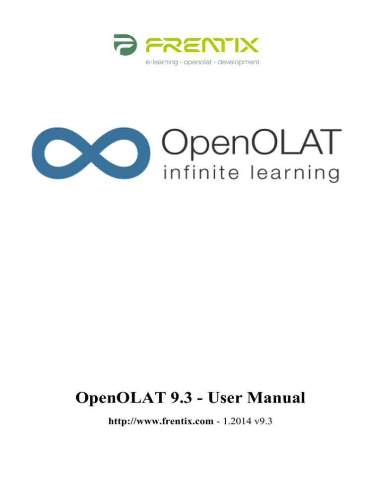 OpenOLAT 9.3 - User Manual OpenOLAT 9.3 - User Manual