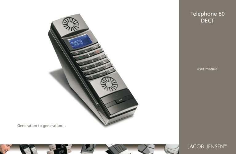 Jacob Jensen 80 User manual Jacob Jensen 80 User manual